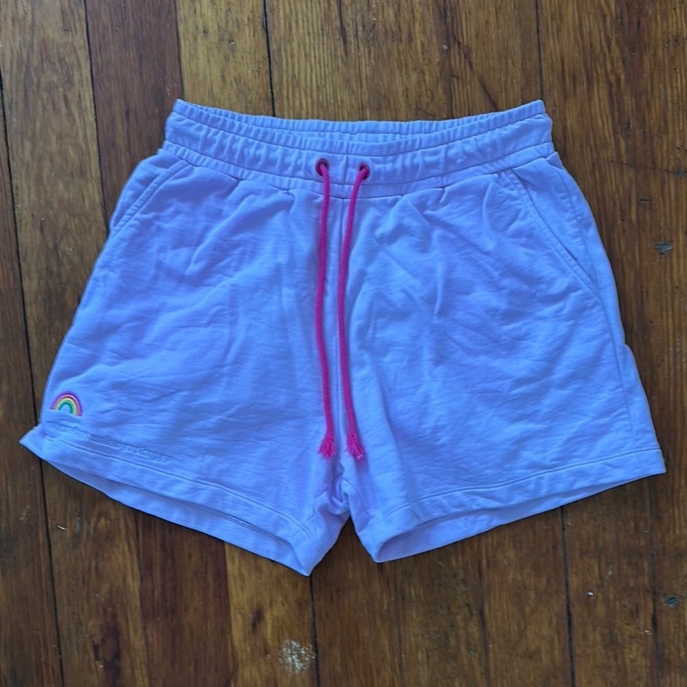 Women's Lilac Shorts with Rainbow Detail